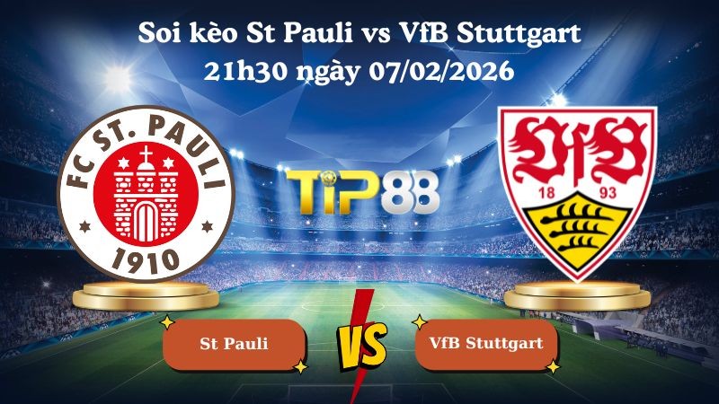 TIP88 Nhận định soi kèo St Pauli vs VfB Stuttgart 21h30 ngày 07/02/2026 - Bundesliga