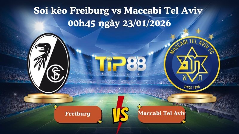 TIP88 Nhận định soi kèo Freiburg vs Maccabi Tel Aviv 00h45 ngày 23/01/2026 - Europa League