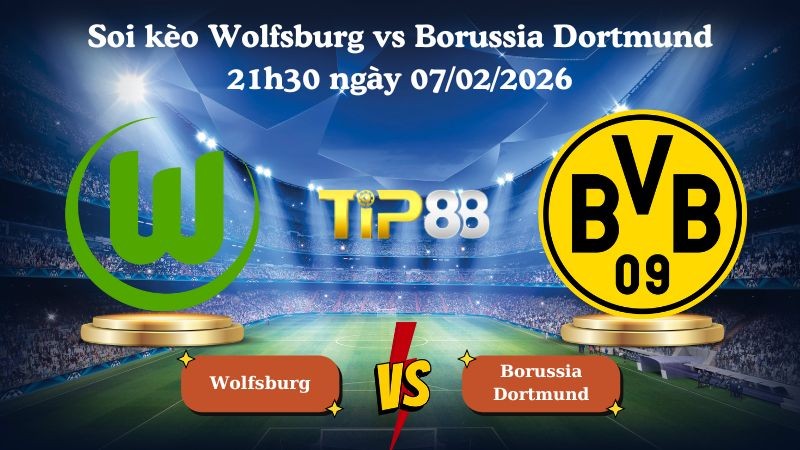 TIP88 Nhận định soi kèo Wolfsburg vs Borussia Dortmund 21h30 ngày 07/02/2026 - Bundesliga